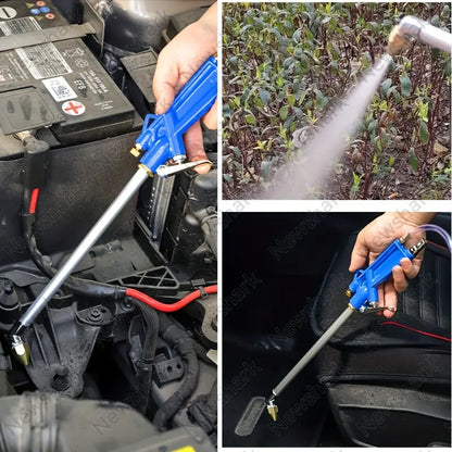 🚗💦 Pneumatická čisticí pistole 2 v 1 – Výkonný vzduch a tlaková voda pro hloubkové čištění 🔥