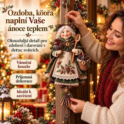 🎄❤️Roztomilá, praktická a přenosná dekorace „Good Luck Granny“ – dodá špetku hřejivé atmosféry.