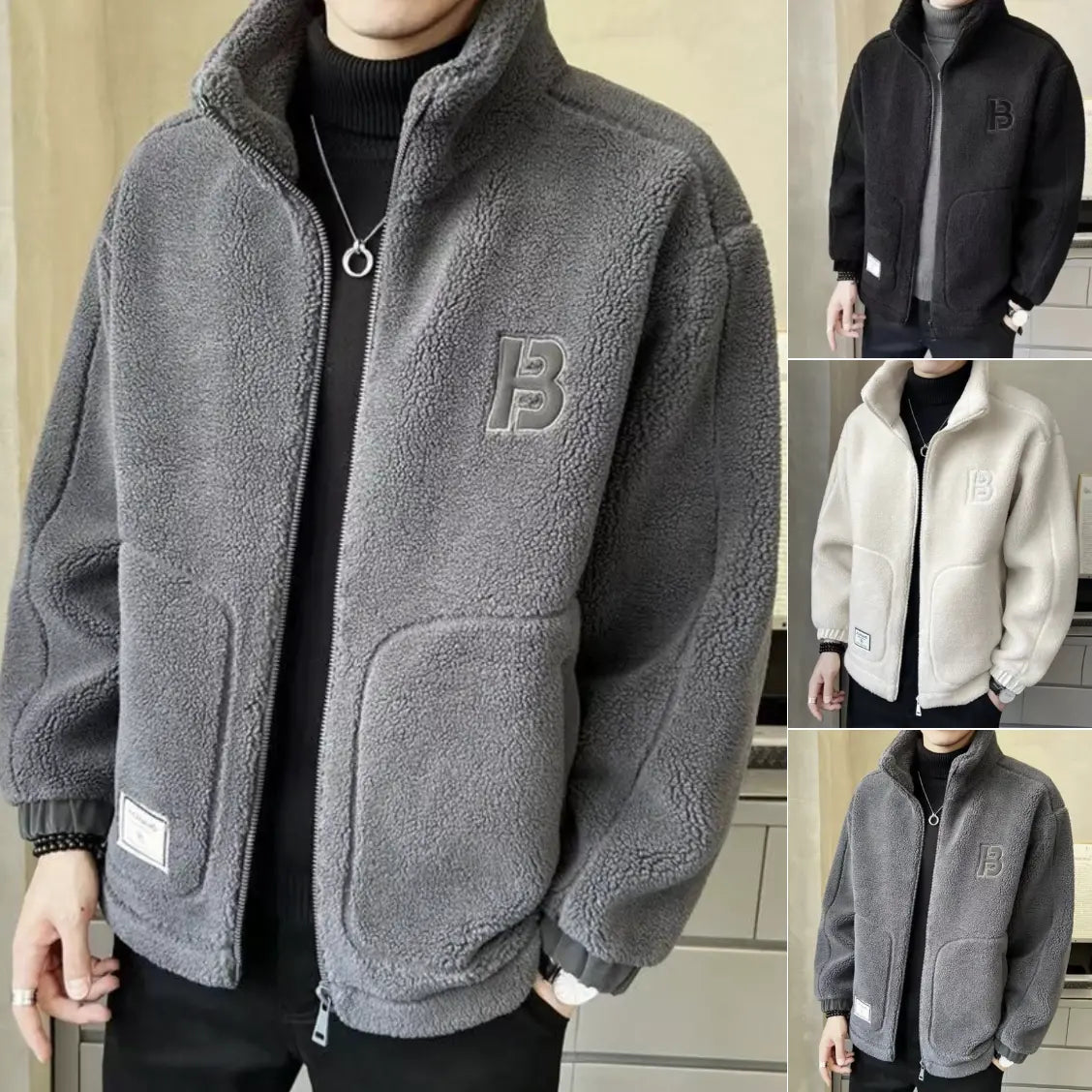 【35% kedvezmény】【L-6XL】Téli polárkabát, pamutkabát, vastag báránygyapjú béléses pamutkabát, meleg kabát