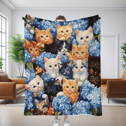 🎁🐱【130*150CM】Manta para dormir Gato Real