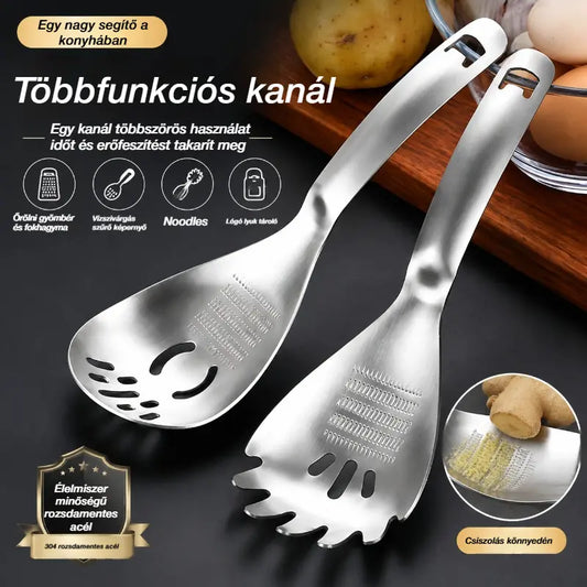 🥄Időben Korlátozott Ajánlat! 🍳Multifunkciós Rozsdamentes Acél Konyhai Kanál