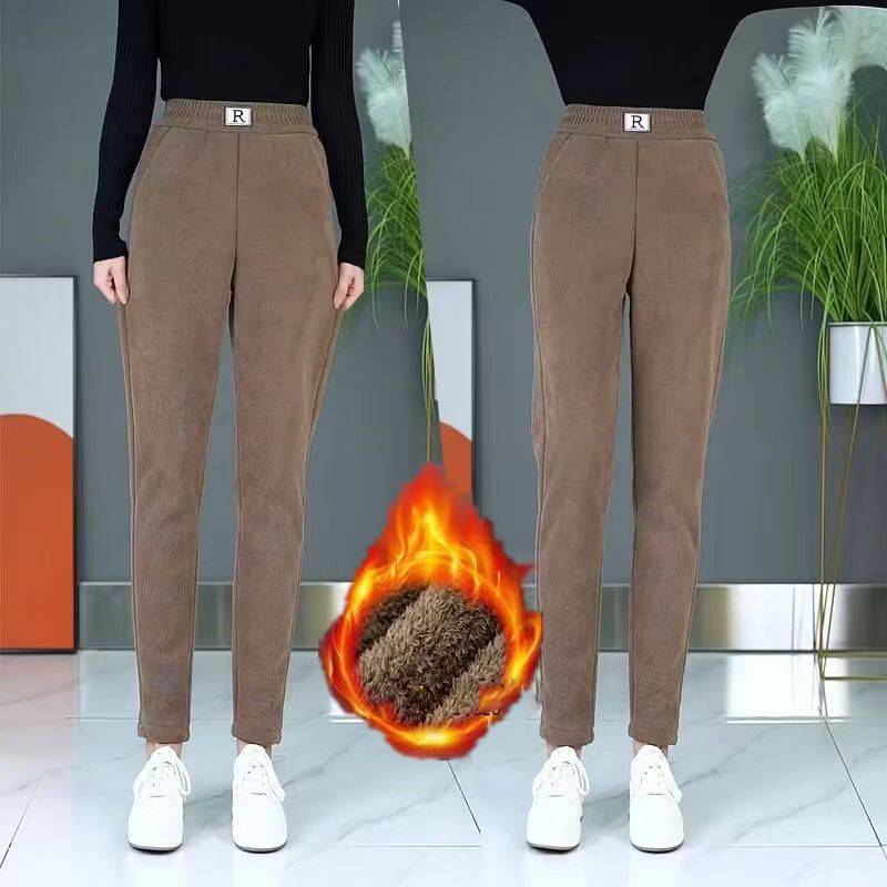 🩰👖 Nova hit ponuda--S popustom.【S-3XL】2026 jesensko-zimske ženske baršunaste ležerne hlače visokog struka