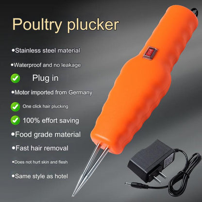 🐓🦆【Vásárolj egyet, kapsz egyet ingyen】🐓🦆Elektromos eszköz a madártollak gyors eltávolításához✅【Ingyenes adapter mellékelve】