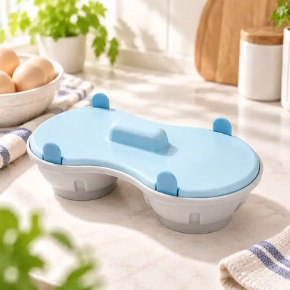 🥚✨【1 kus, 2 priehradky, s vekom】Mikrovlnný varič vajec – rýchle, praktické a zdravé raňajky bez námahy.
