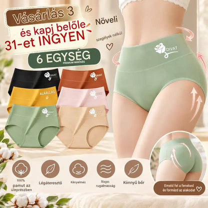 💖Utolsó nap 50% kedvezmény - Magas derekú fenékemelő kiváló minőségű pamutból✨️ （40-100kg）