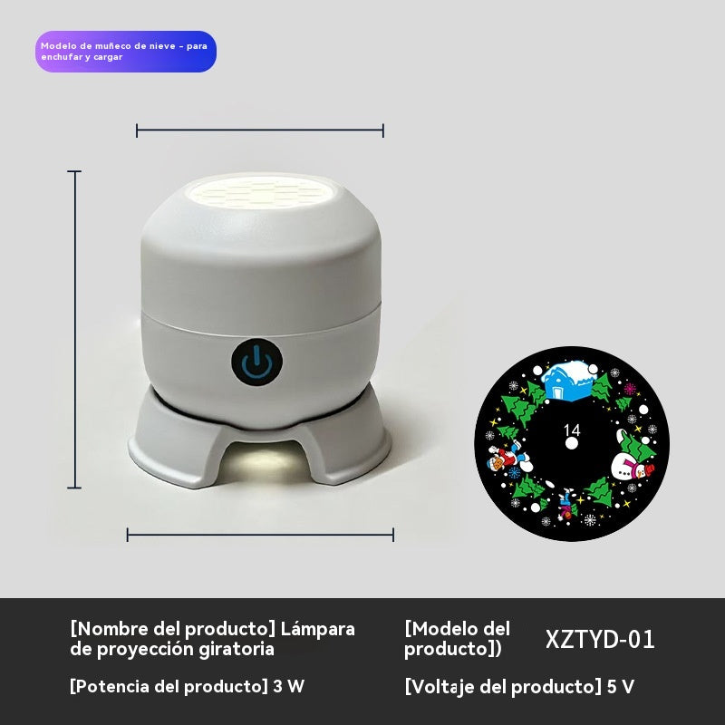 Динамичен въртящ се LED проектор