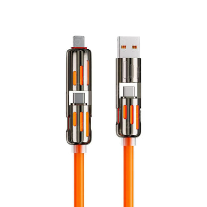 🔥Kúpte 1, získajte 1 zadarmo🔥 Nabíjací kábel s LED diódami 4 v 1⚡📱