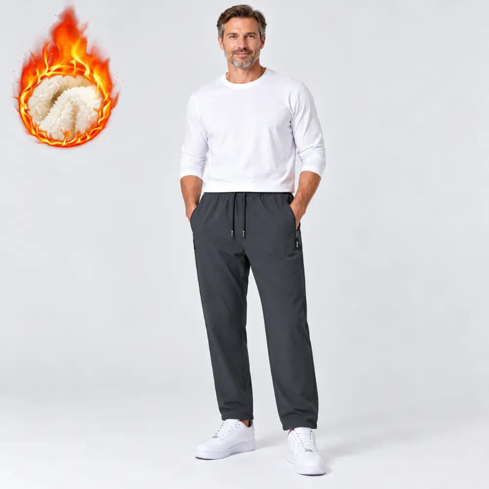 ✨Férfi vastag polárbélésű vízálló téli nadrág👖