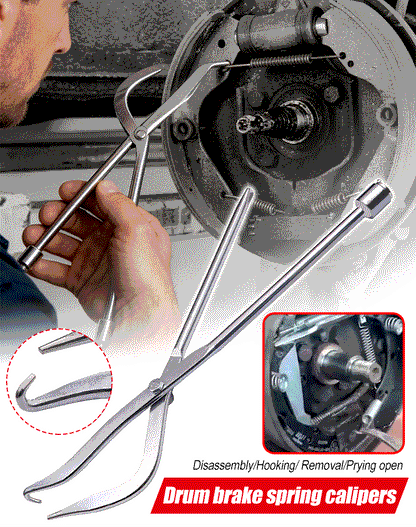 🛠️ Alicates para muelles de freno de tambor: herramienta para el montaje e instalación de muelles de zapatas de freno, ideal para la reparación y el ajuste de frenos de tambor en automóviles 🚗🔧