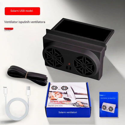 50 % POPUSTA🌀Ventilator za avto na sončno energijo