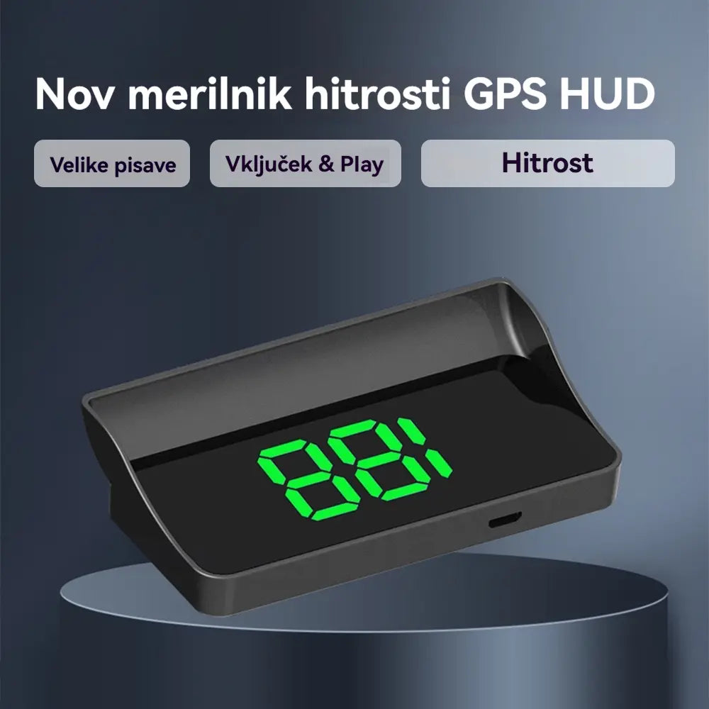 【Švicarska vojaška GPS navigacija "Izogibanje kazni"】Nov GPS merilnik hitrosti in vrtljajev z zaslonom HUD【1 kos za 27 evrov【USB vmesnik】