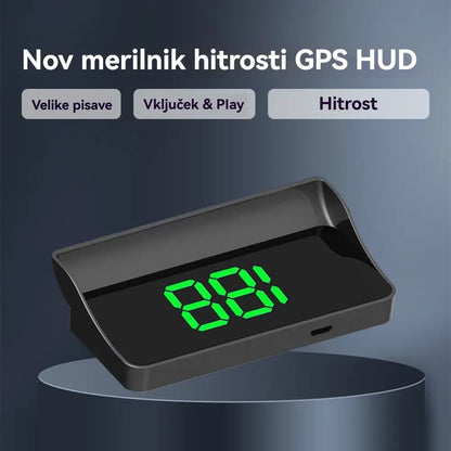 【Švicarska vojaška GPS navigacija "Izogibanje kazni"】Nov GPS merilnik hitrosti in vrtljajev z zaslonom HUD【1 kos za 27 evrov【USB vmesnik】