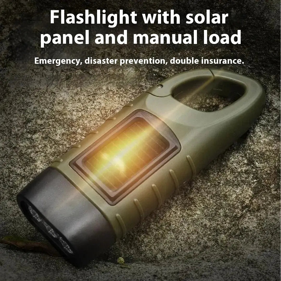 🔥【45% OFF】⚡Solarna svjetiljka s ručnim punjenjem – Prijenosni generator idealan za hitne slučajeve i avanture!