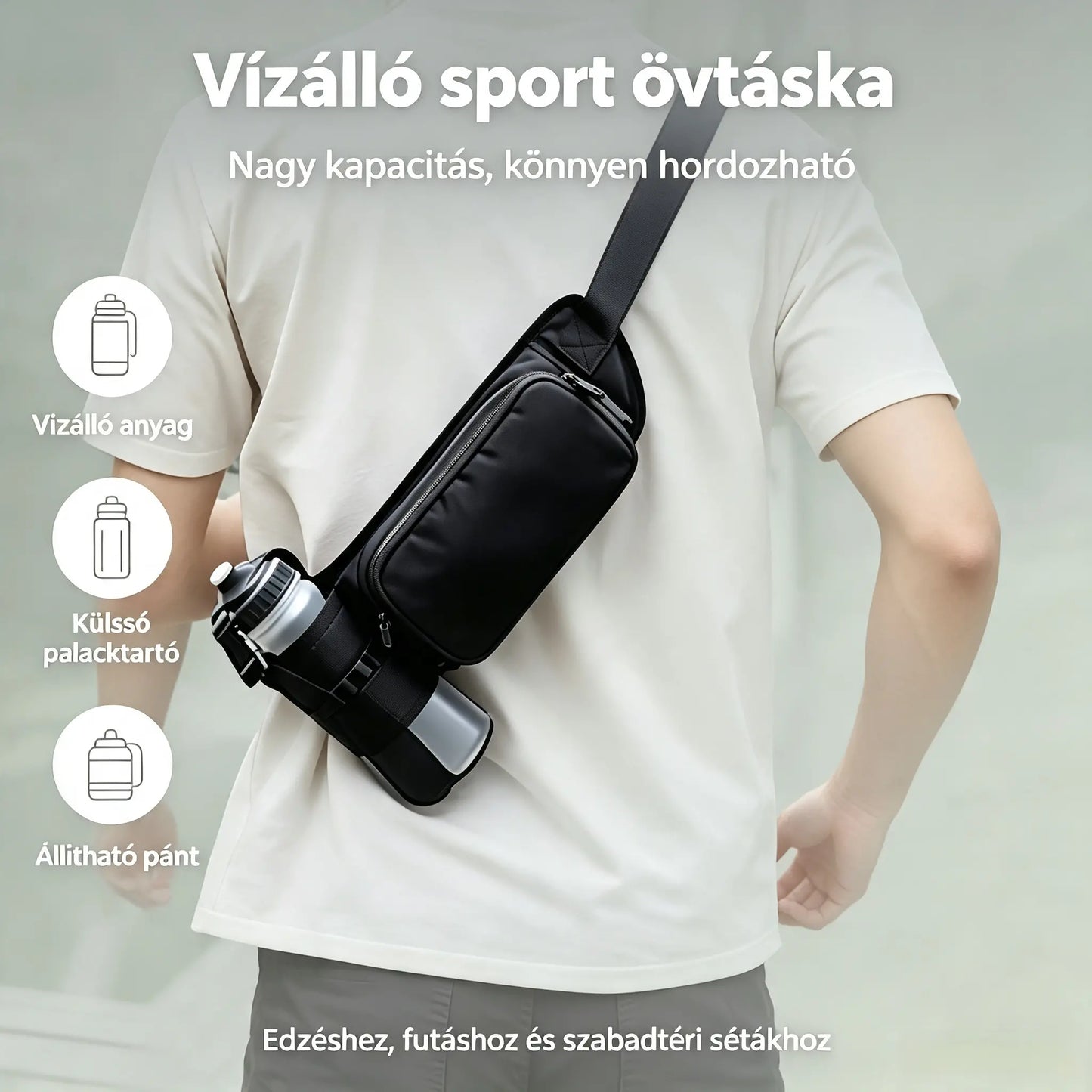 📿 IDEIG KORLÁTOZOTT AJÁNLAT: 50% KEDVEZMÉNY! 🌀2026 Új Sport Vízálló Övtáska