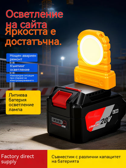 Пакет от 3 броя за 21 евро – Универсални LED светлини, съвместими с различни слотове за литиеви батерии.