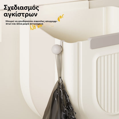 🔥Ειδική προσφορά περιορισμένης διάρκειας🔥【50% έκπτωση】Πολυλειτουργικός κρεμαστός πτυσσόμενος κάδος απορριμμάτων για κουζίνα