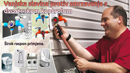 🧼【45% OFF】💦💥Vanjska slavina protiv smrzavanja s dvostrukom kontrolom