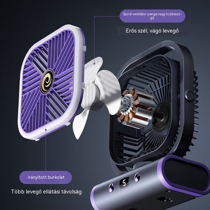 💨 Új, multifunkcionális, csendes ventilátor: fénymegvilágítással és ötféle szélsebesség-beállítással💡