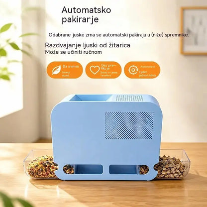 Čistač sjemena za ptice: Brzo uklanja prazne ljuske za čišću hranu.
