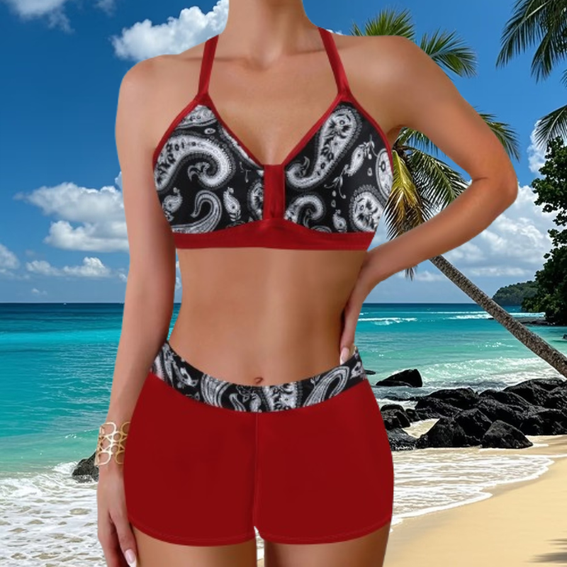 🏖️👙【S-5XL】🌴 Kupaći kostim s printom, savršen za odmor na plaži - brzo se suši, udoban je i prozračan ✨