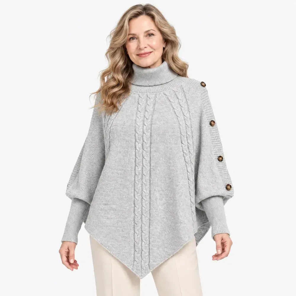 【S-3XL】Igazi sláger az őszi-téli szezonban! Ezzel a meleg, kötött köpennyel könnyedén elrejtheted az alakod apróbb hibáit. ✨