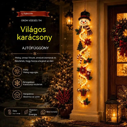 🎄🎃Utolsó nap! 🎅Élvezze a 49% kedvezményt a kivilágított karácsonyi ajtódíszekre!
