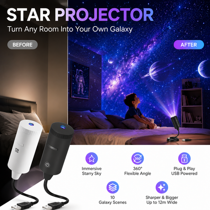 ✨ Proyector de estrellas HD Plug-and-Play🥳 Más de 50.000 usuarios satisfechos