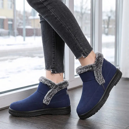 👢【36-43】✨Belebújós szőrme szegélyes női hótaposó😍