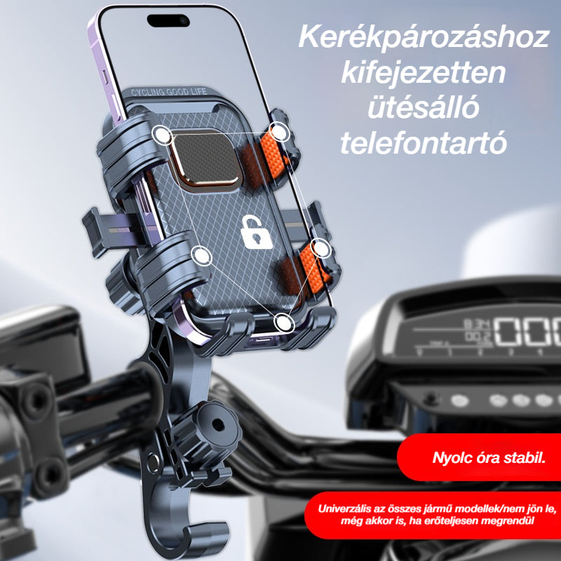 🚲🔥 Kerékpározáshoz kifejezetten ütésálló telefontartó