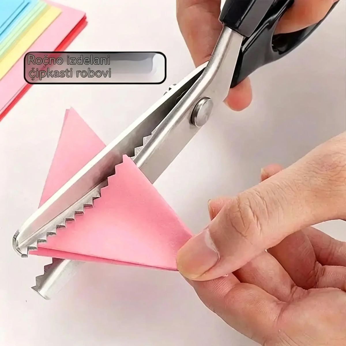2 kosa za 23 €🔥Kupite enega, enega dobite brezplačno✂️ Profesionalne cikcak škarje - Škarje za blago z ostrimi nazobčanimi rezili