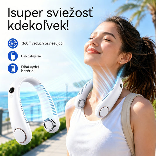 💨 Ventilator za klimatsko napravo - Izjemno tih, prenosen in vrtljiv za 360° - Idealen za poletje 🌞