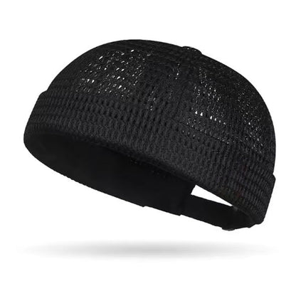 🔥Gorro Docker transpirable sin visera para hombre - Gorro de malla ligero para actividades al aire libre en verano
