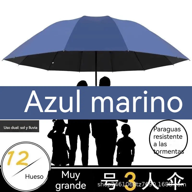 ☔ 12 bordás összecsukható esernyő – szélálló, vízálló és könnyű esőben és napsütésben 🌞