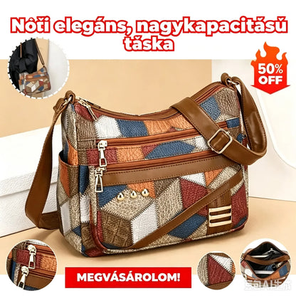 👜 Štýlová nová kabelka na rameno v štýle color-block, vyrobená z mäkkej umelej kože.