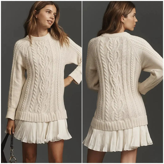 [S-3XL]💞Rochie elegantă tricotată pentru femei