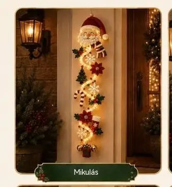 🎄🎃Utolsó nap! 🎅Élvezze a 49% kedvezményt a kivilágított karácsonyi ajtódíszekre!