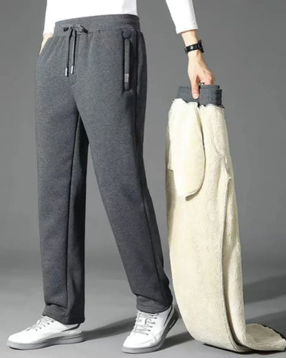 👖【45% OFF】🔥【M-5XL】Zimske muške zimske ležerne hlače od janjeće vune✅【40-100 kg】