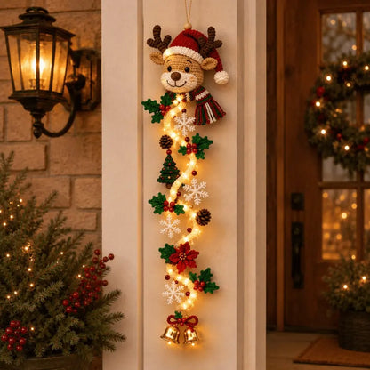🎄🎃Utolsó nap! 🎅Élvezze a 49% kedvezményt a megvilágított karácsonyi ajtódíszekre!