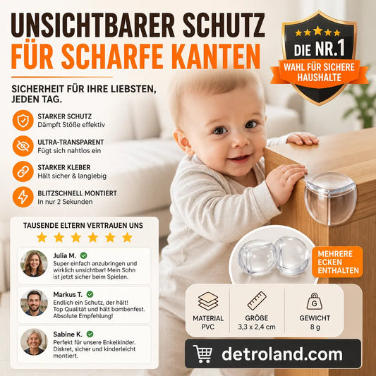 Wiederverwendbare Eckenschutzpolster für Babys🏠✨