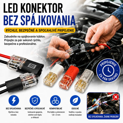 🥳 50% zľava! ⏰ 【1000 kusov skladom】Konektor kábla bez odizolovania, s uzamykateľnou prackou, bezpečným uzáverom a protišmykovou úpravou ⚡️