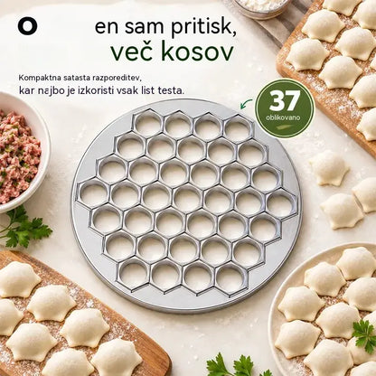 🥟 Pripravite cmoke v nekaj sekundah! Pripomoček za izdelavo pelmenov in cmokov s 37 luknjicami! En pritisk – 37 enakomernih kosov · Učinkovito, hitro in enostavno za čiščenje!