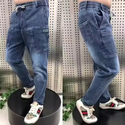 【S-5XL】Férfi nagy méretű, sztreccs farmernadrág