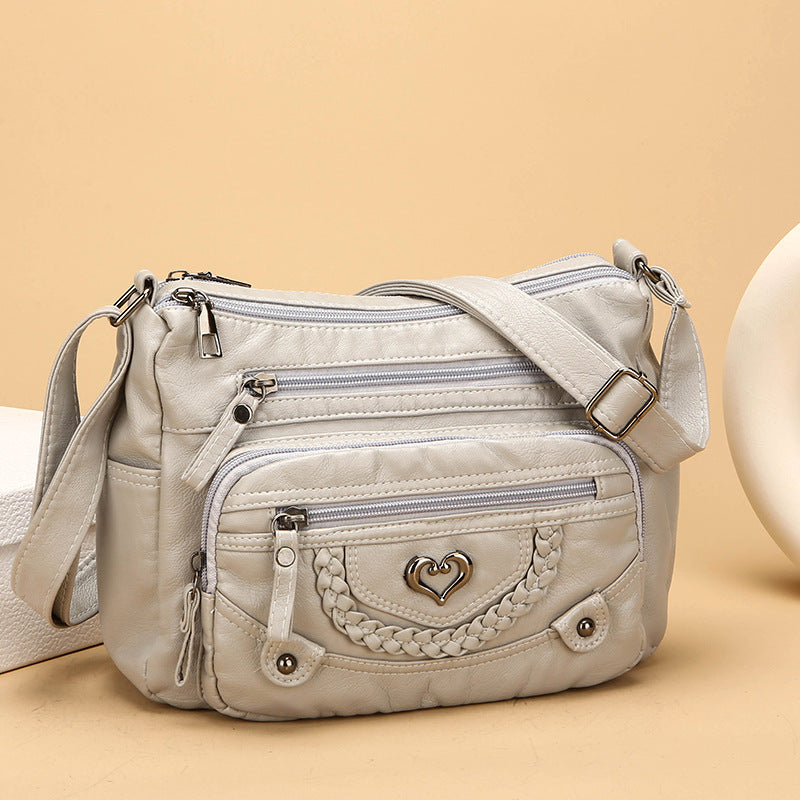 💐50% taniej! 🎁Damska torebka crossbody z miękkiej skóry ekologicznej – liczne kieszenie dla idealnej organizacji 👜🔑
