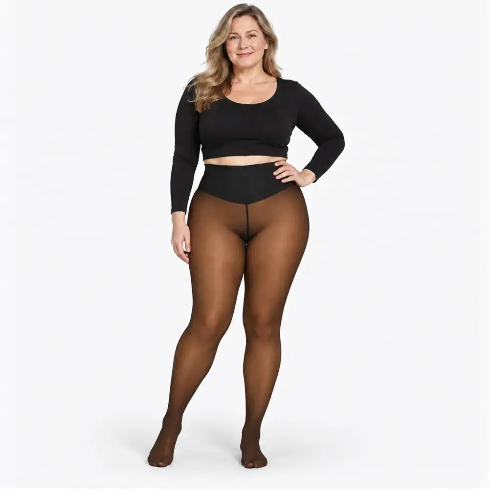 ✨【XS–3XL / 4 szín】Tél se legyen akadály! Meleg harisnya, ami bőrnek látszik 🥰