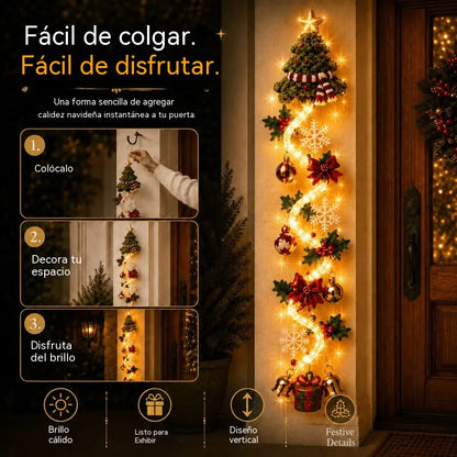 🎄🎃Utolsó nap! 🎅Élvezze a 49% kedvezményt a megvilágított karácsonyi ajtódíszekre!