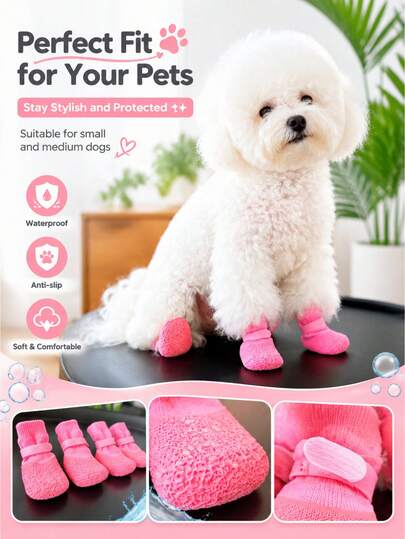 🎁✨🐶 50% de descuento 👟 Calcetines para mascotas, impermeables y antideslizantes 🎁✨