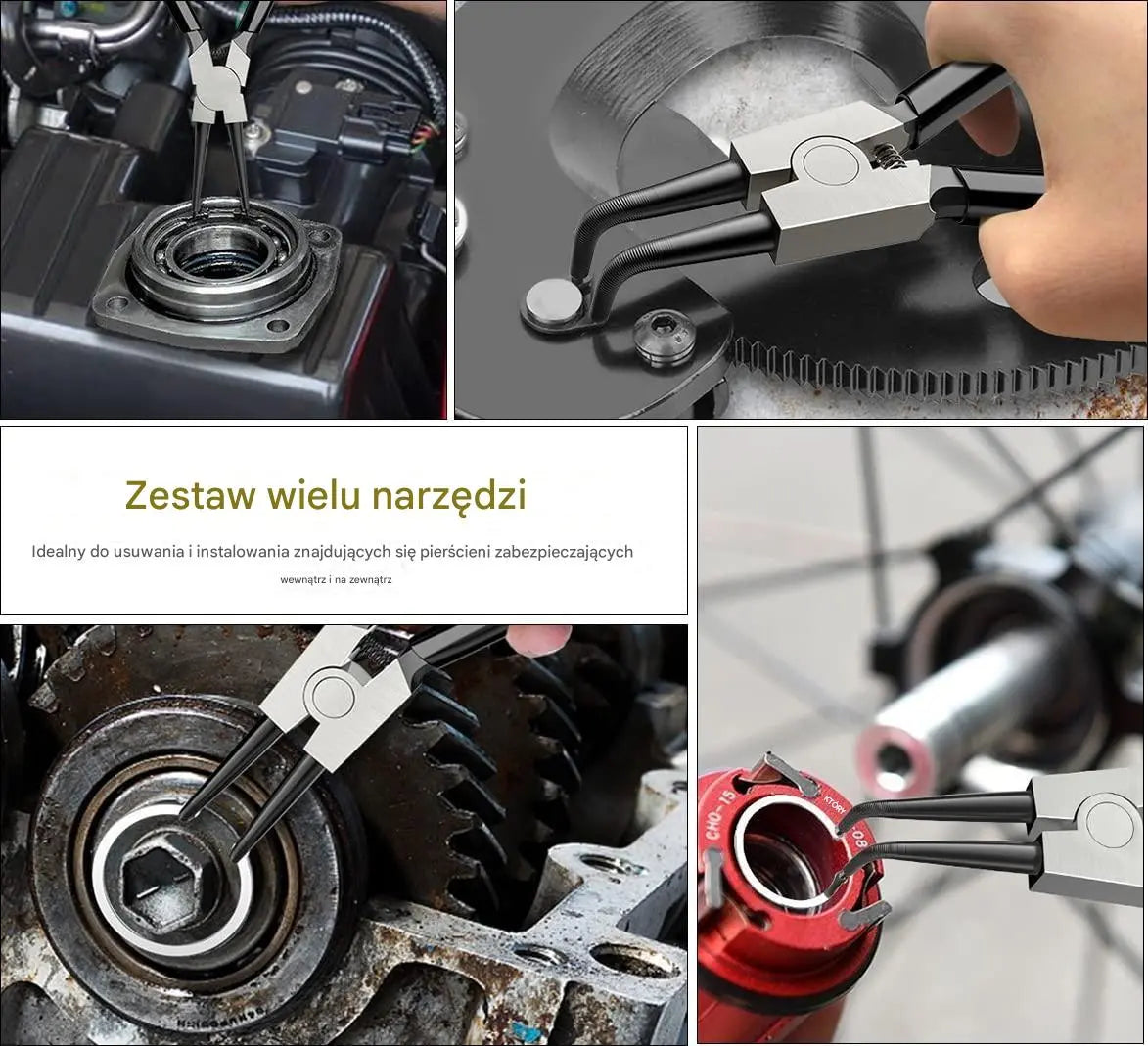 🧰 [4-częściowy zestaw] Specjalny zestaw szczypiec samochodowych, szczypce do rur olejowych, szczypce do usuwania samochodowych przewodów paliwowych, zaciski do przewodów olejowych, specjalne narzędzia do usuwania filtrów rur benzynowych