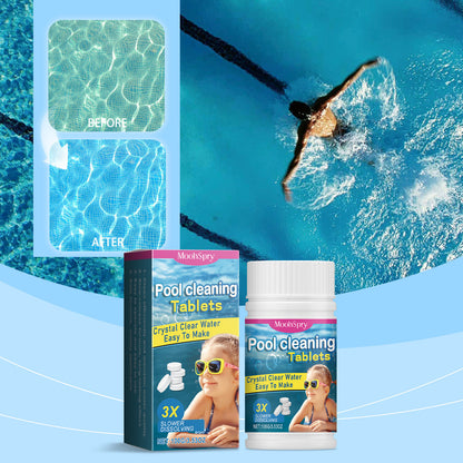 🔥【Kupite 1, dobite 1 gratis】🏊‍♀️💧Tablete za čiščenje bazenov za čisto in prozorno vodo.