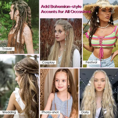 🌸 Egyetlen pár tincs több fonatot is be tud fonni mindössze néhány másodperc alatt – fonási készség nem szükséges hozzá.