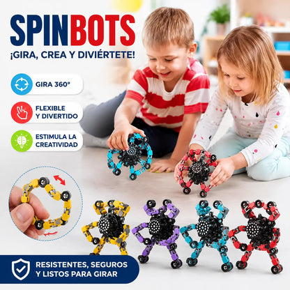🔥✨Nuevo fidget spinner, robot giratorio transformable, juguete antiestrés